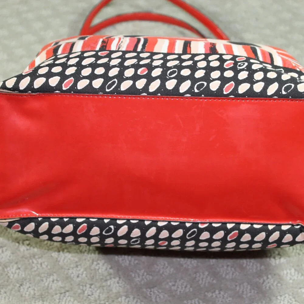 Coach Red Poppies Floral Shoulder Bag